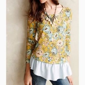 Anthropologie kills goldenrod sweater size large